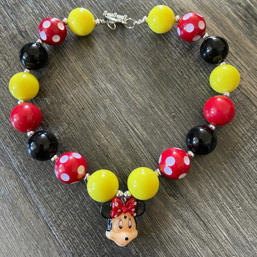 Minnie Mouse necklace toggle clasp STATEMENT DISNEY